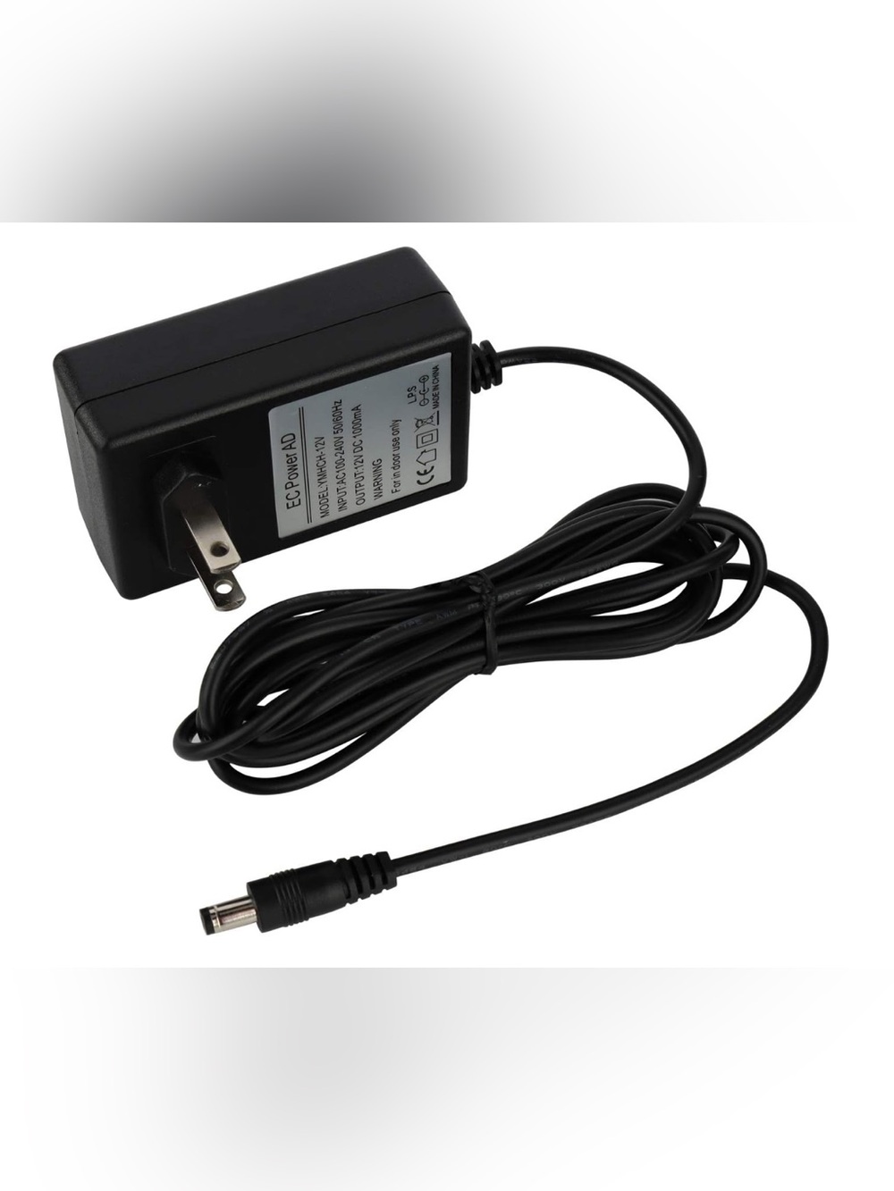 Replacement 12V Tablet Power Adapter - Black